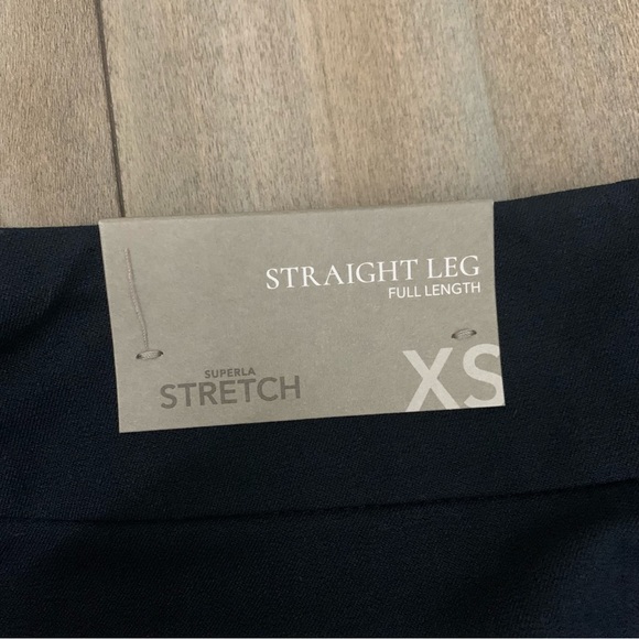 NWT Soft Surroundings superla stretch straight leg full length pant navy size xs - Picture 5 of 8